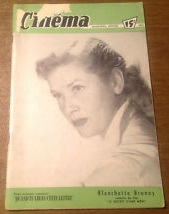 COURRIER DU CINEMA |LE magazine side cover January 1954