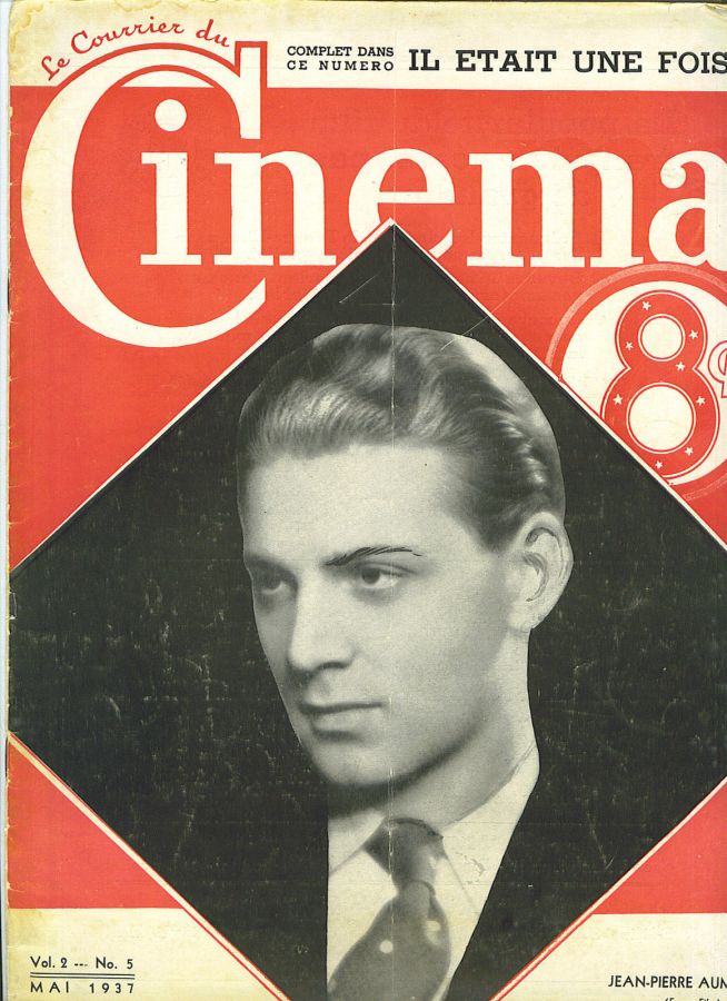 COURRIER DU CINEMA |LE magazine side cover May 1937