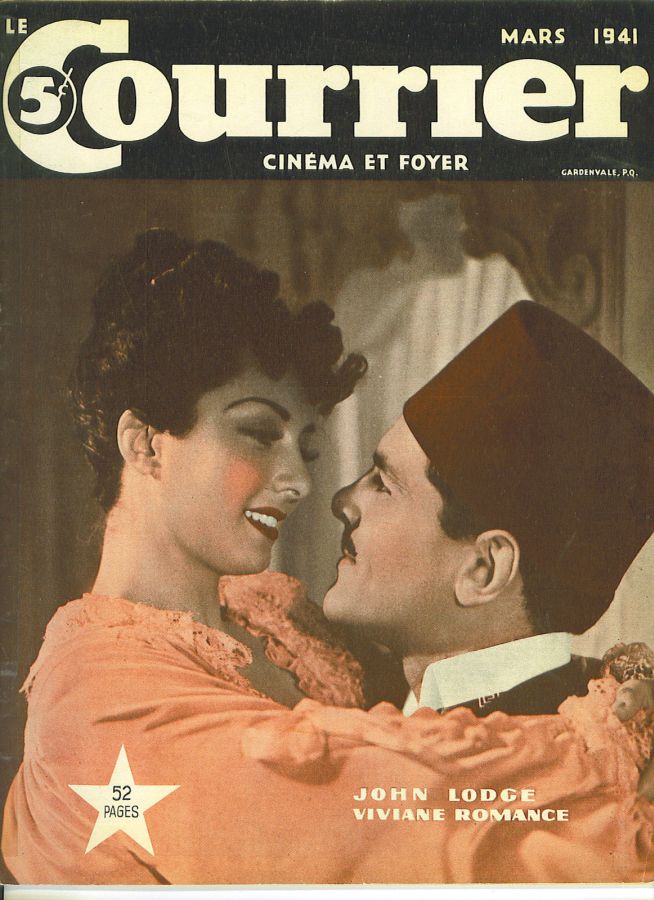 COURRIER DU CINEMA |LE magazine side cover March 1941