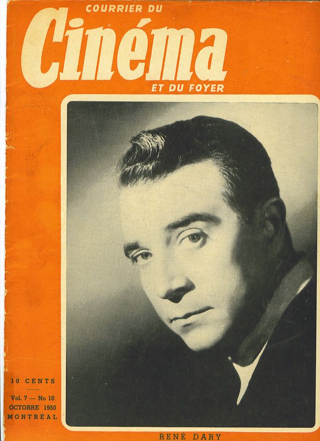 COURRIER DU CINEMA |LE magazine side cover October 1950