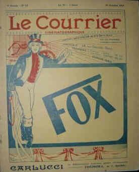 COURRIER CINEMATOGRAPHIQUE | LE magazine side cover Issue 42 18 October 1919