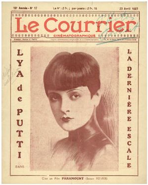 COURRIER CINEMATOGRAPHIQUE | LE magazine side cover 23 April 1927
