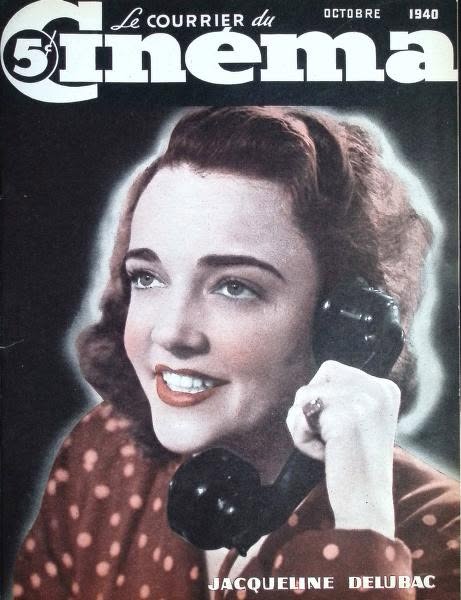 COURRIER DU CINEMA |LE magazine side cover  October 1940
