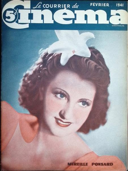 COURRIER DU CINEMA |LE magazine side cover  February 1941