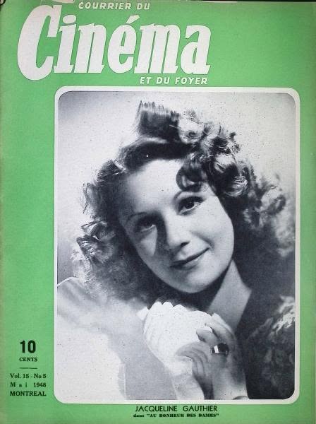 COURRIER DU CINEMA |LE magazine side cover  May 1948