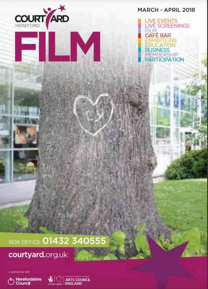 COURTYARD FILM GUIDE magazine side cover  March/April 2018