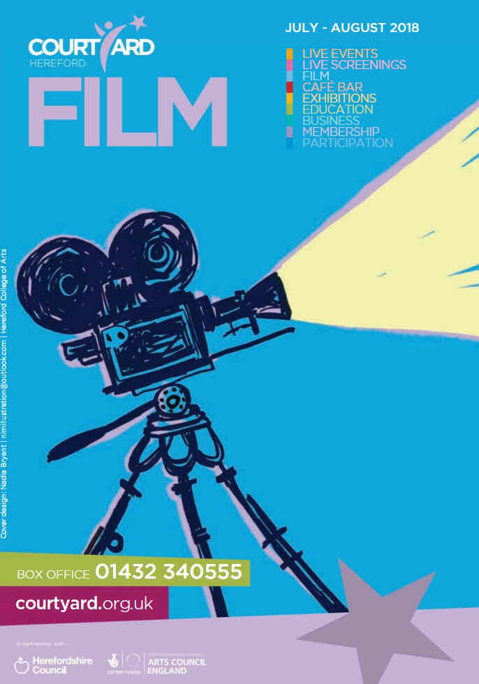 COURTYARD FILM GUIDE magazine side cover  July/August 2018