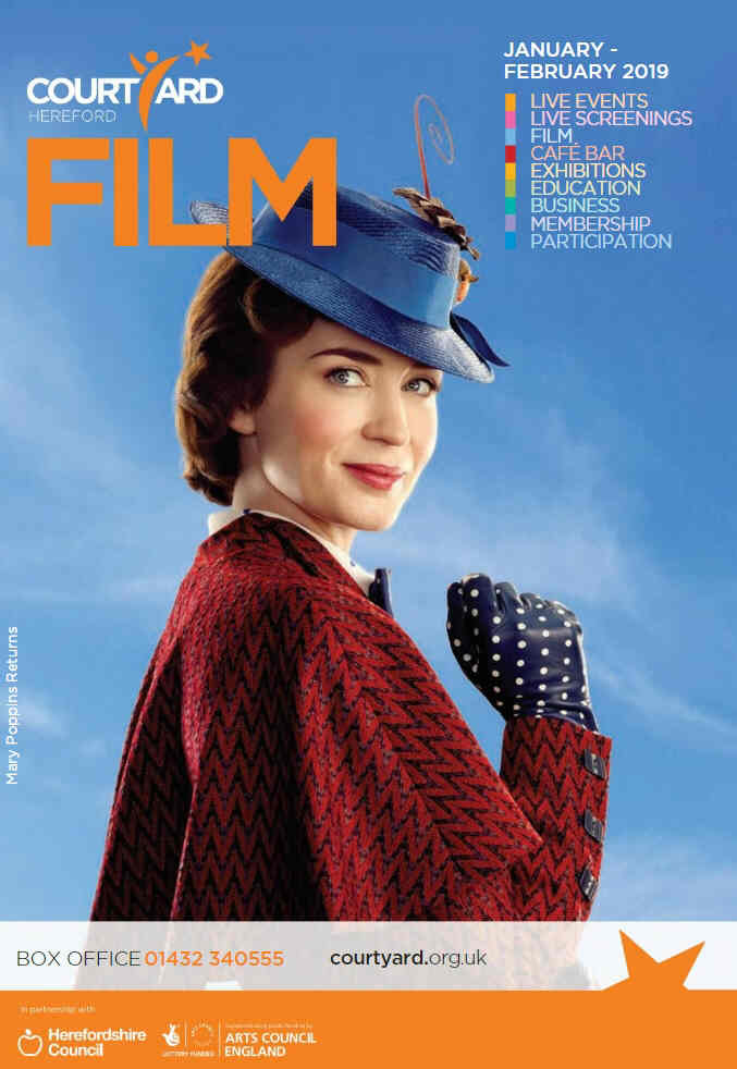 COURTYARD FILM GUIDE magazine side cover  January/February 2019