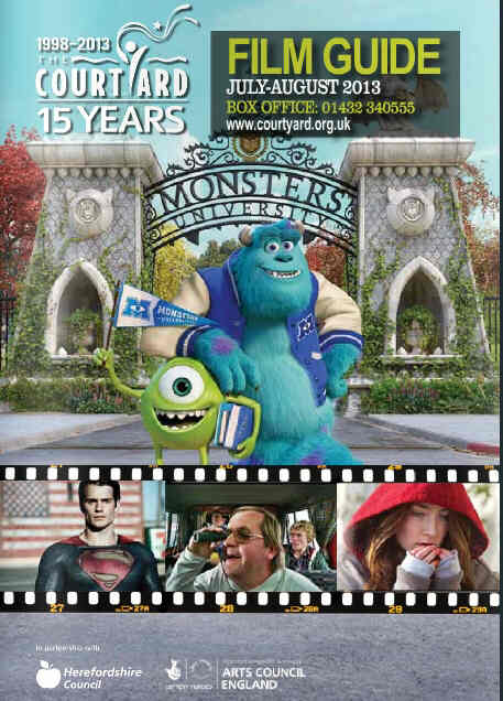 COURTYARD FILM GUIDE magazine side cover July/August 2013