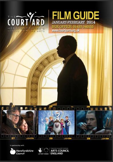 COURTYARD FILM GUIDE magazine side cover January/February 2014