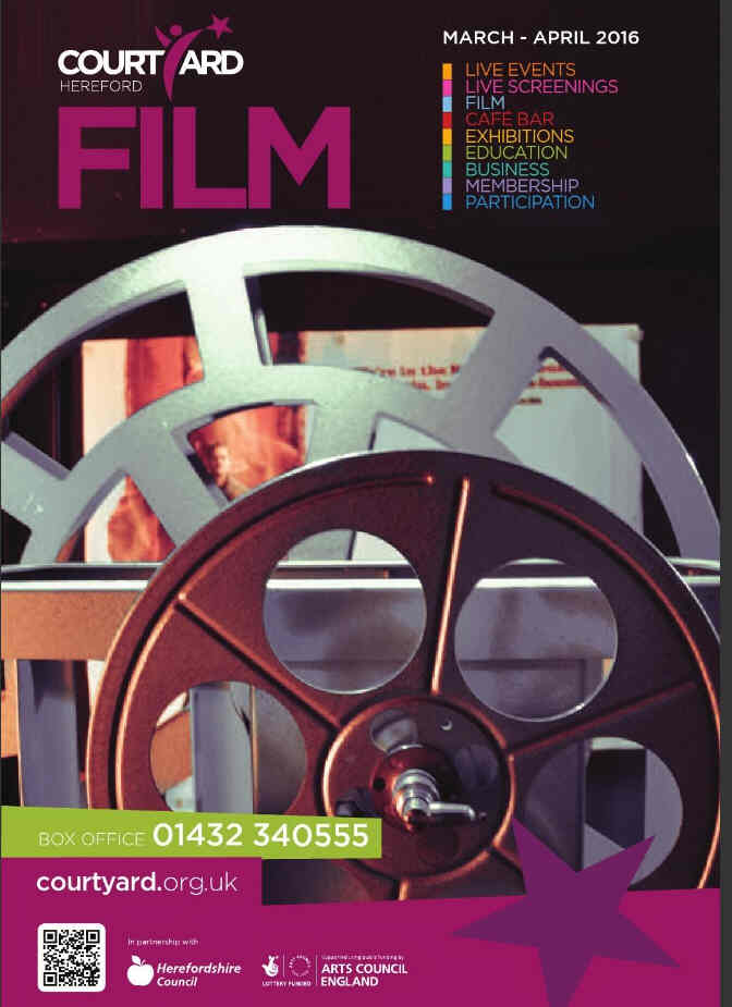 COURTYARD FILM GUIDE magazine side cover March/April 2016
