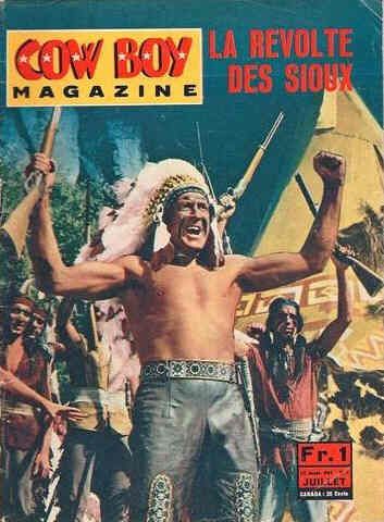 COW BOY MAGAZINE magazine side cover Issue 7 July 1965