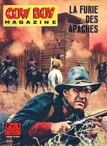 COW BOY MAGAZINE magazine side cover Issue 8 August 1965