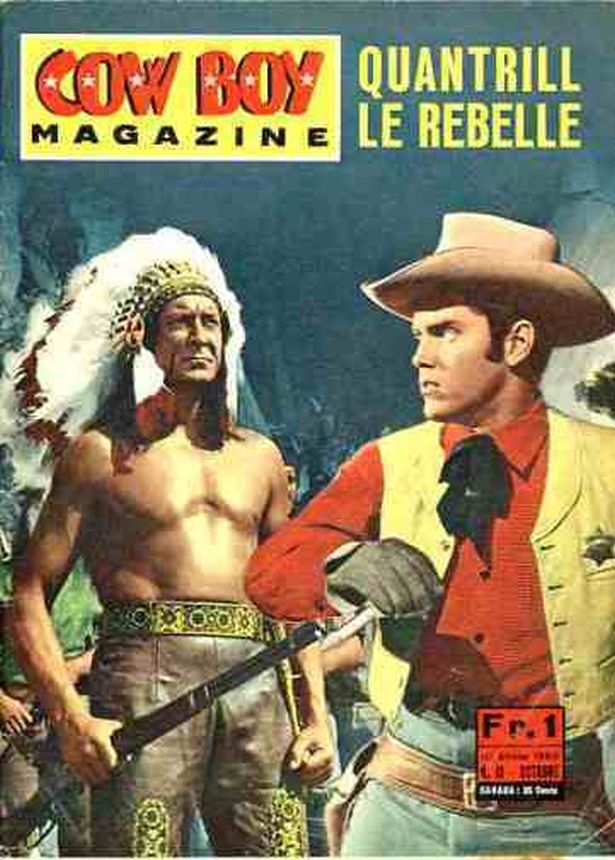 COW BOY MAGAZINE magazine side cover Issue 10 October 1965