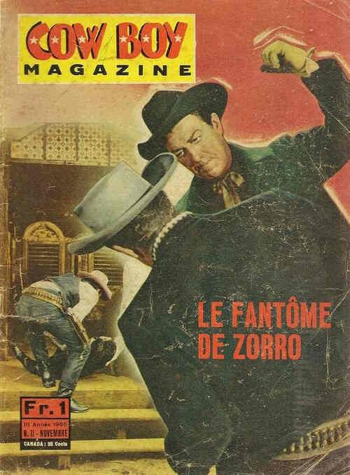 COW BOY MAGAZINE magazine side cover Issue 11 November 1965