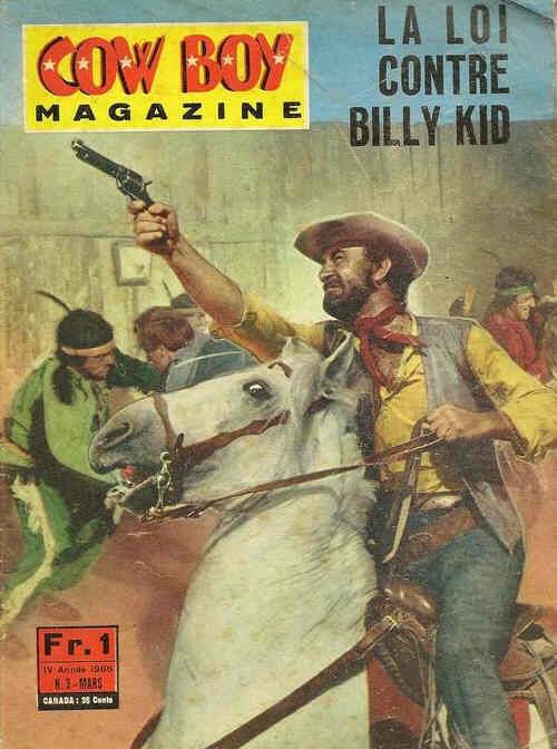COW BOY MAGAZINE magazine side cover Issue 3 March 1966
