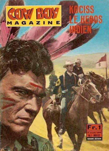 COW BOY MAGAZINE magazine side cover Issue 7 July 1966