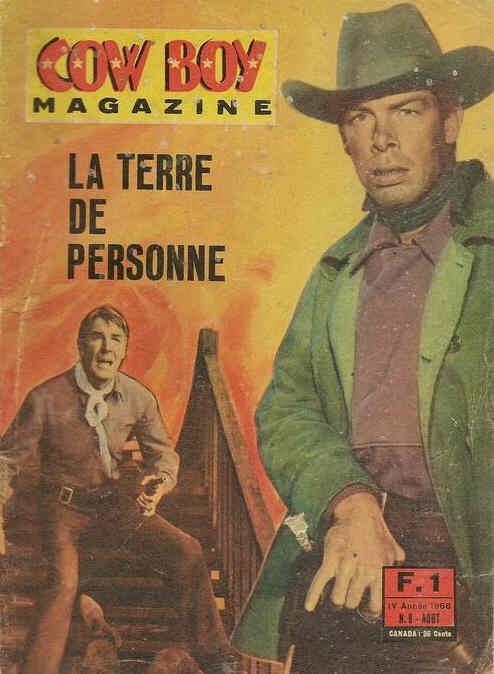 COW BOY MAGAZINE magazine side cover Issue 8 August 1966