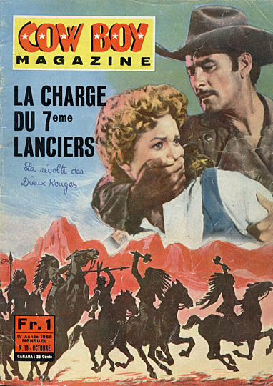 COW BOY MAGAZINE magazine side cover Issue 10 October 1966