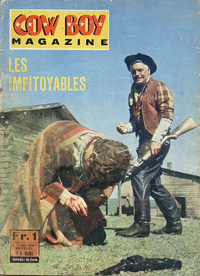 COW BOY MAGAZINE magazine side cover Issue 3 March 1967