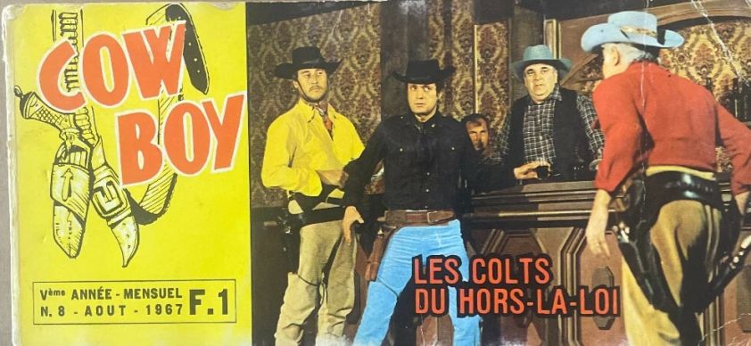 COW BOY MAGAZINE magazine side cover Issue 8 August 1967