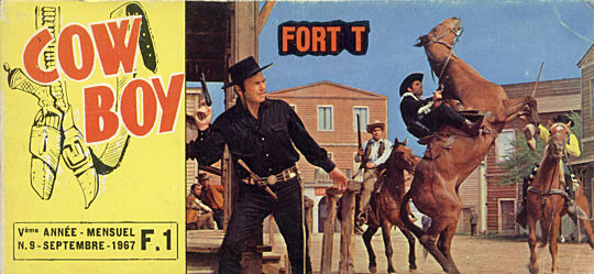 COW BOY MAGAZINE magazine side cover Issue 9 September 1967