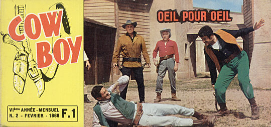 COW BOY MAGAZINE magazine side cover Issue 2 February 1968