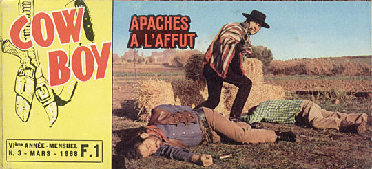 COW BOY MAGAZINE magazine side cover Issue 3 March 1968