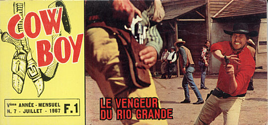 COW BOY MAGAZINE magazine side cover Issue 7 July 1968