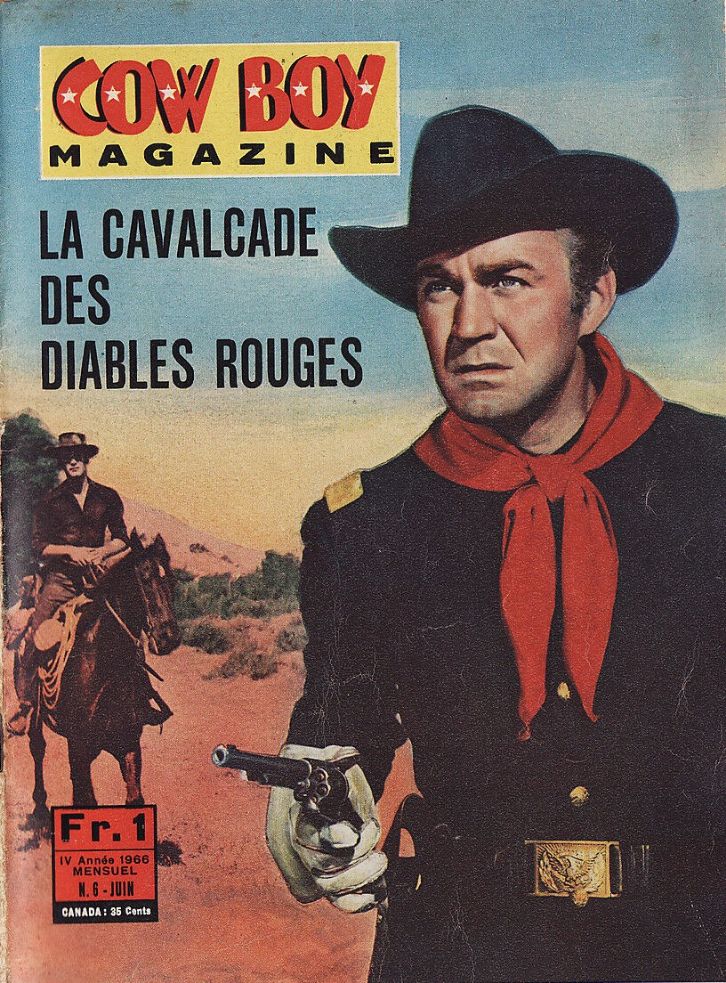 COW BOY MAGAZINE magazine side cover Issue 6  June 1966