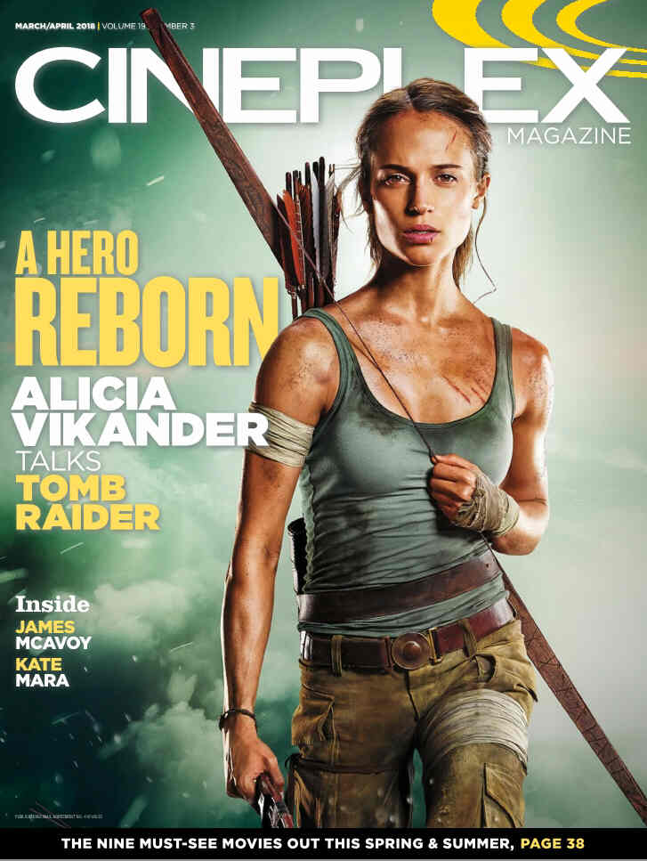CINEPLEX magazine side cover  March/April 2018