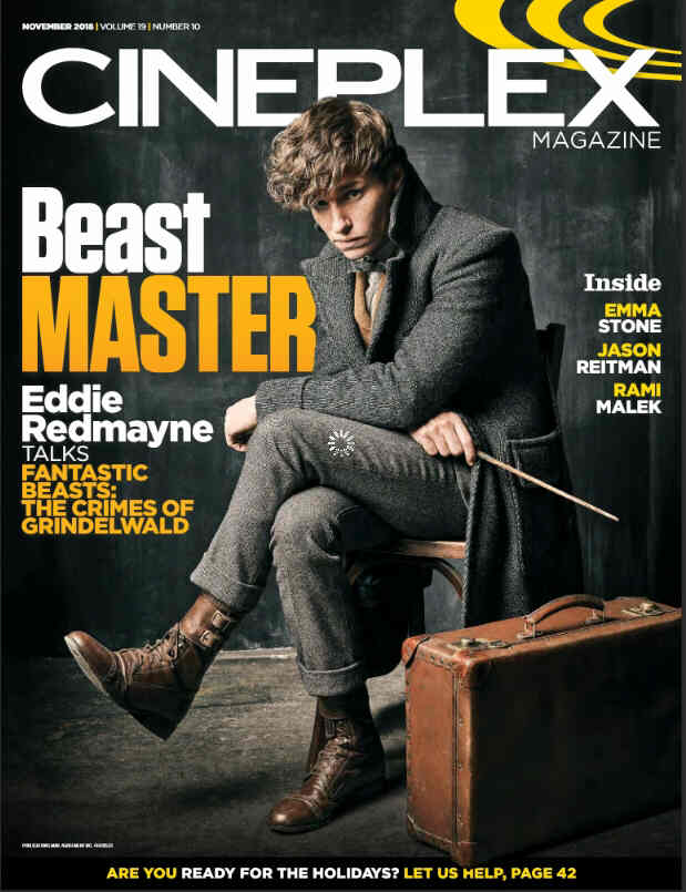CINEPLEX magazine side cover  November 2018