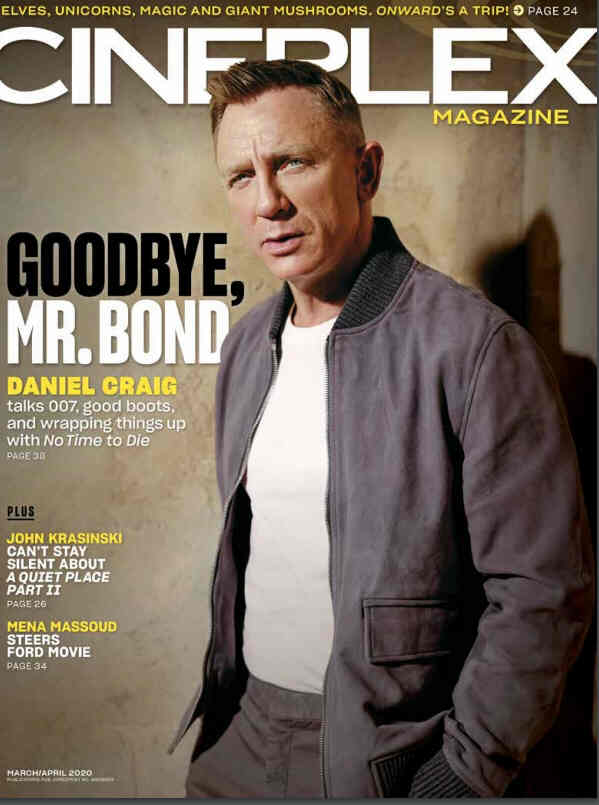 CINEPLEX magazine side cover  March/April 2020