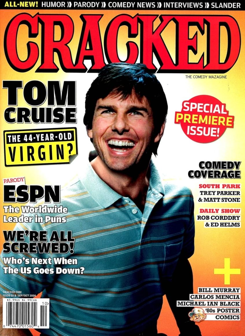 CRACKED 2006 magazine side cover Issue 1  September/October 2006