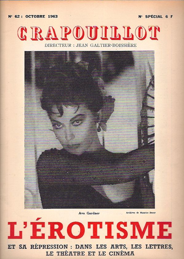 CRAPOUILLOT magazine side cover Issue 62 October 1963