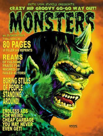 CRAZY HIP GROOVY GO-GO WAY-OUT MONSTERS magazine side cover Issue 1  2003