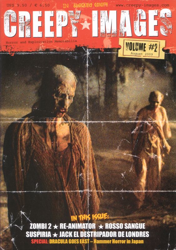 CREEPY IMAGES magazine side cover Issue 2 September/October/November 2009