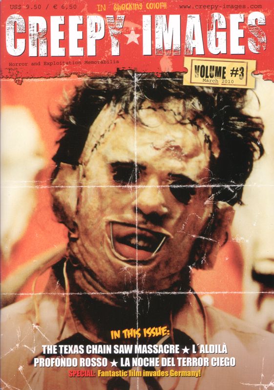 CREEPY IMAGES magazine side cover Issue 3 April/May/June 2010