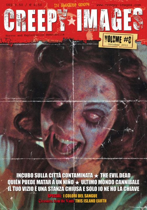 CREEPY IMAGES magazine side cover Issue 8 November/December 2011