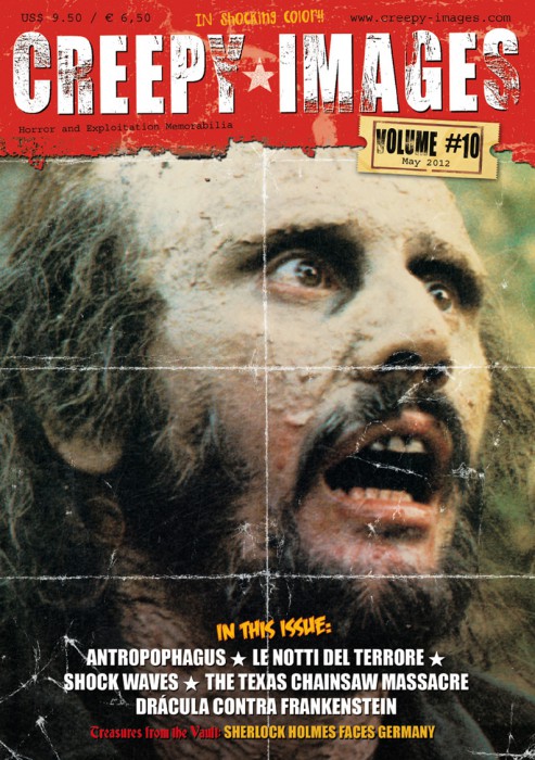 CREEPY IMAGES magazine side cover Issue 10 June/July/August 2012