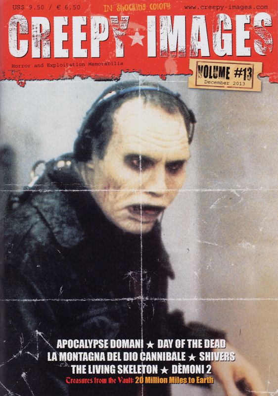 CREEPY IMAGES magazine side cover Issue 13 December 2013