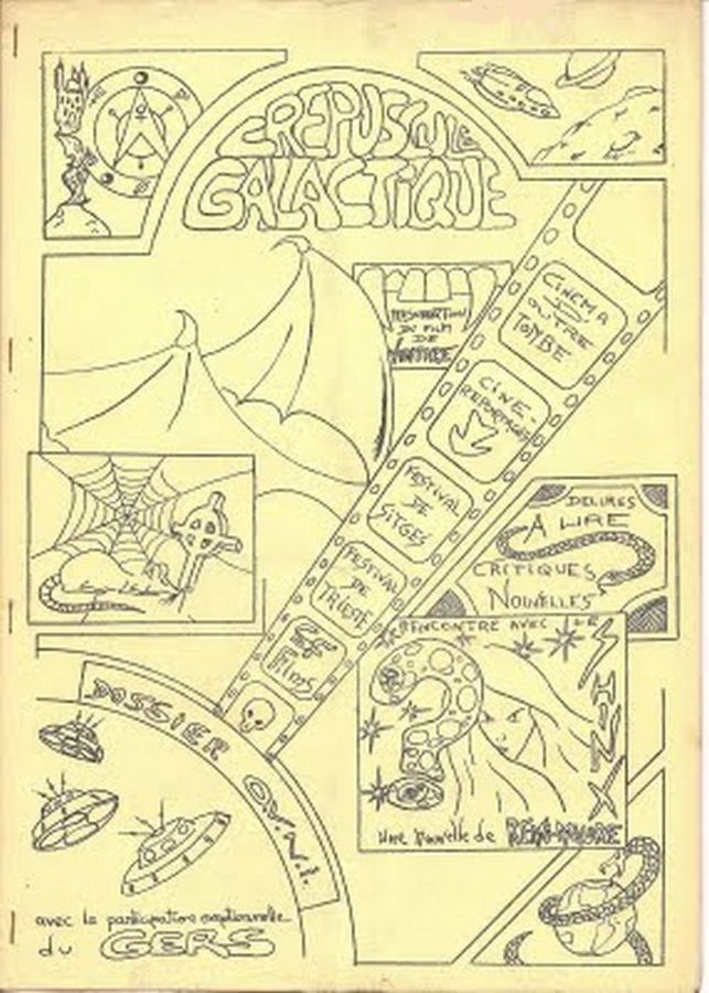CREPUSCULE GALACTIQUE magazine side cover Issue 3   1979