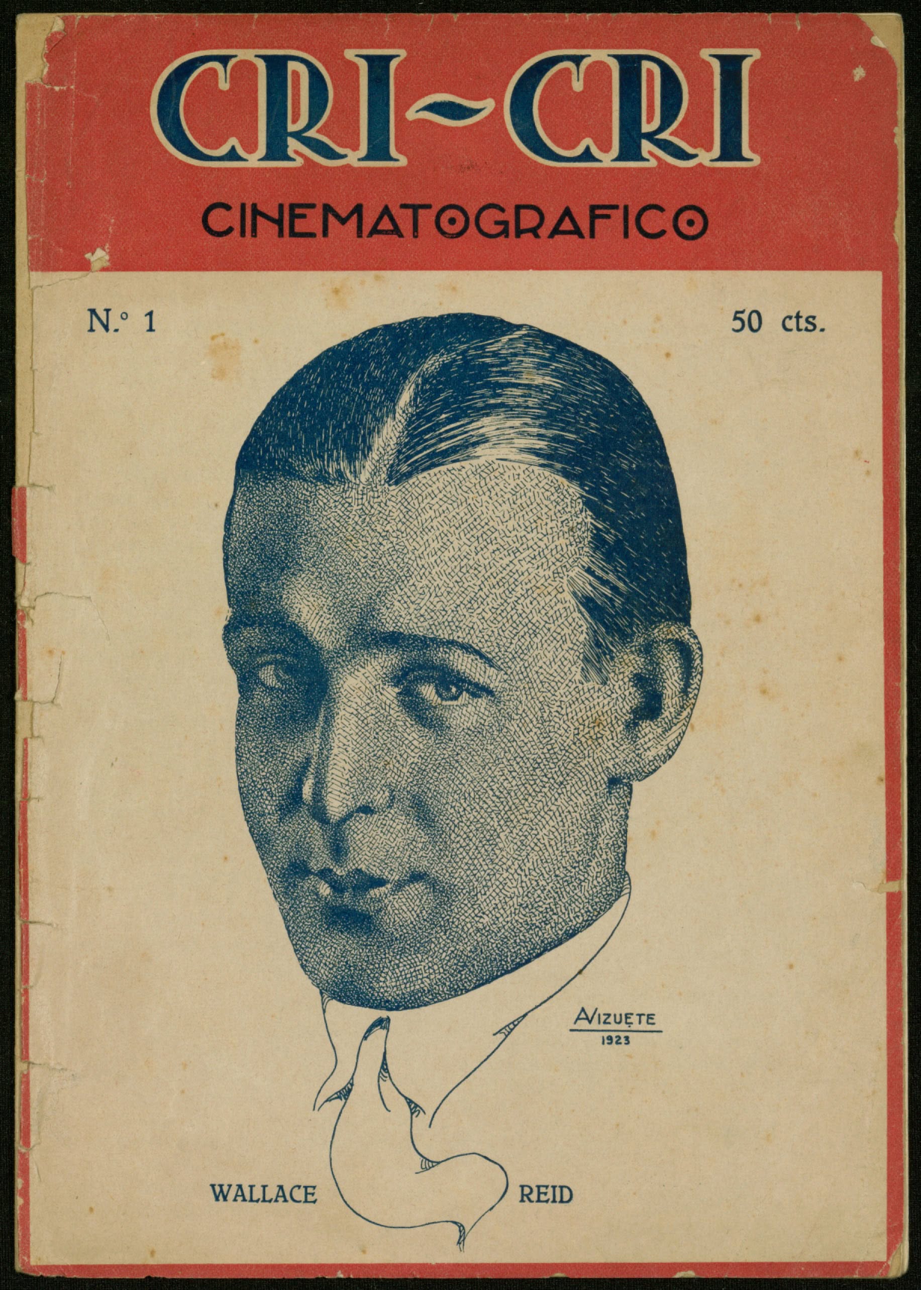 CRI CRI CINEMATOGRAFICO magazine side cover Issue 1  January 1923