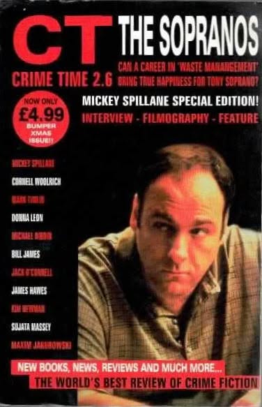 CRIME TIME magazine side cover  Vol 2 No  6  December 1999