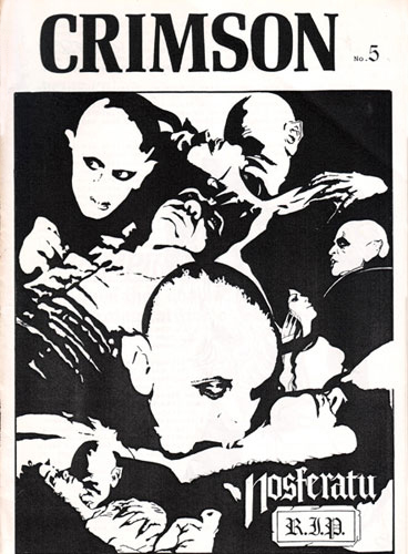 CRIMSON magazine side cover Issue 5  1991