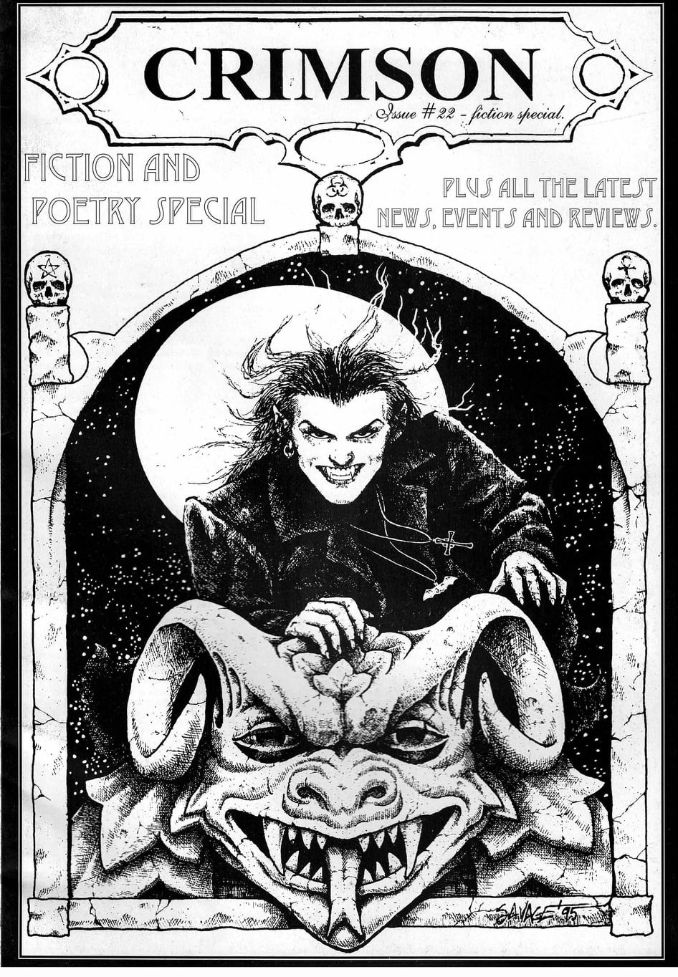 CRIMSON magazine side cover Issue 22  1997