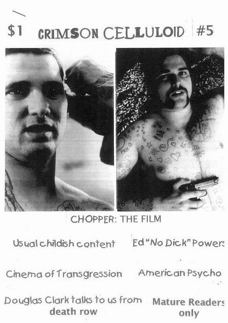 CRIMSON CELLULOID magazine side cover Issue 5  