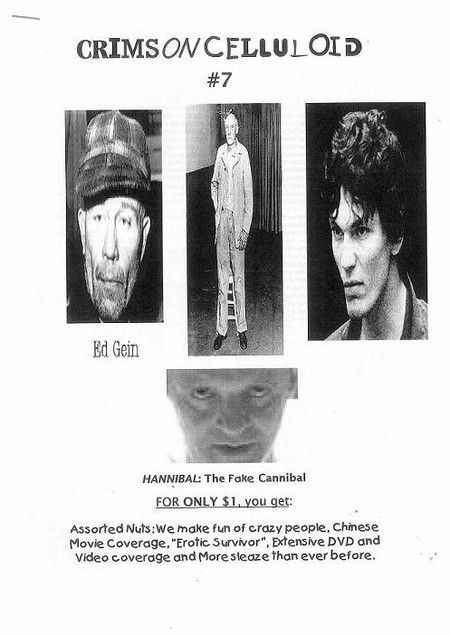 CRIMSON CELLULOID magazine side cover Issue 7  