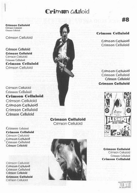 CRIMSON CELLULOID magazine side cover Issue 8  
