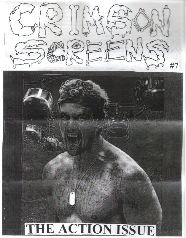 CRIMSON SCREENS magazine side cover Issue 7  